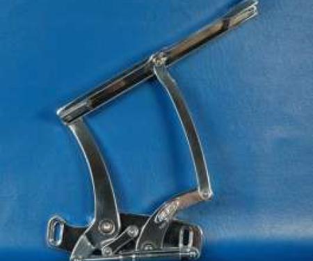 Chevelle Billet Aluminum Hood Hinges, Polished Finish, 1965-1967