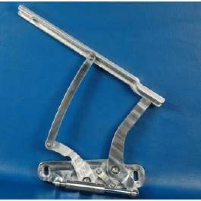 Chevelle Billet Aluminum Hood Hinges, Machined Finish, 1969-1972
