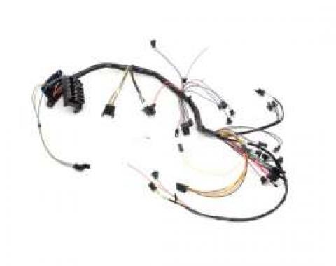 Chevelle Dash Wiring Harness, Main, For Cars With Warning Lights, Column Shift Transmission & Air Conditioning, 1966