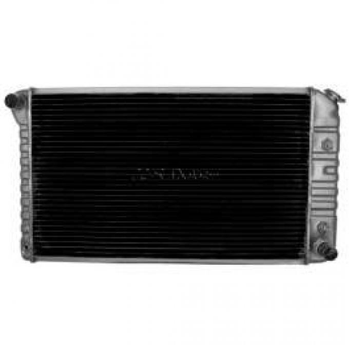 Chevelle Radiator, 250ci With Air Conditioning, 307/350ci Without Air Conditioning, 4-Row, For Cars With Automatic Transmission, Desert Cooler, U.S. Radiator, 1972