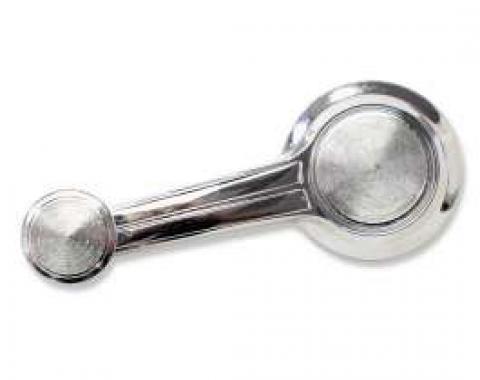 Chevelle Window Crank Handle, With Chrome Knob, Door Or Quarter, 1965-1966