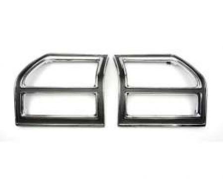 Chevelle Taillight Bezels, Left & Right, Except Wagon, 1969