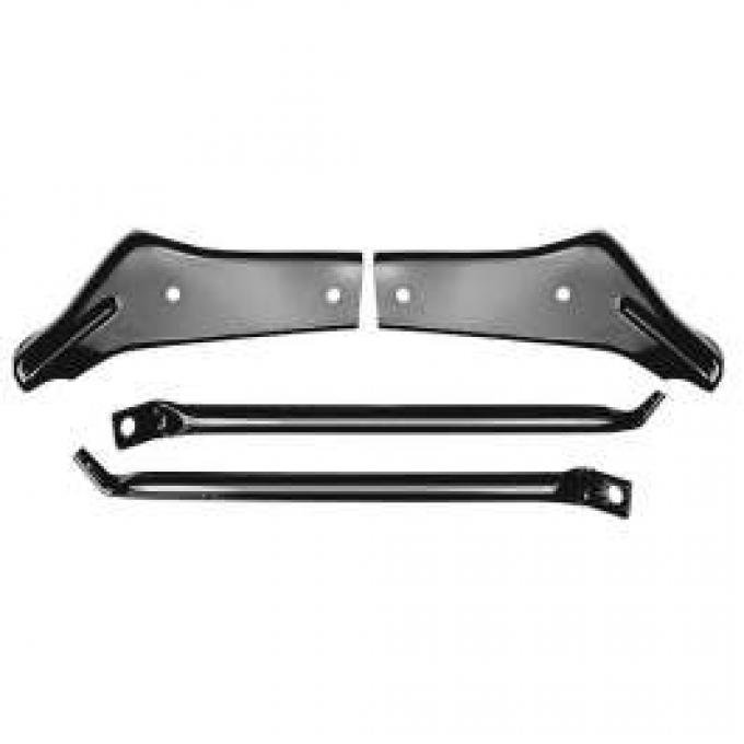 Chevelle Bumper Brackets, Rear, Except Wagon, 1966-1967