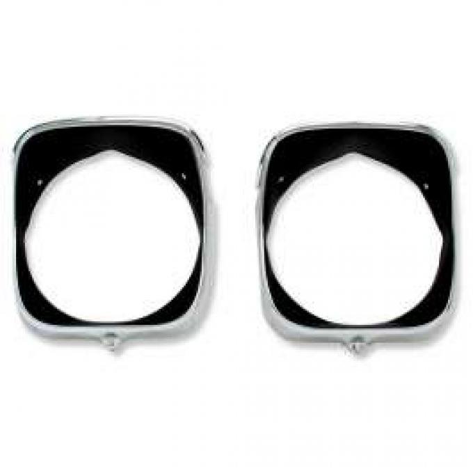 Chevelle Headlight Bezels, Inner & Outer, Right, 1969