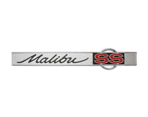 AMD Trunk Emblem, "Malibu SS", 65 Chevelle T-4215