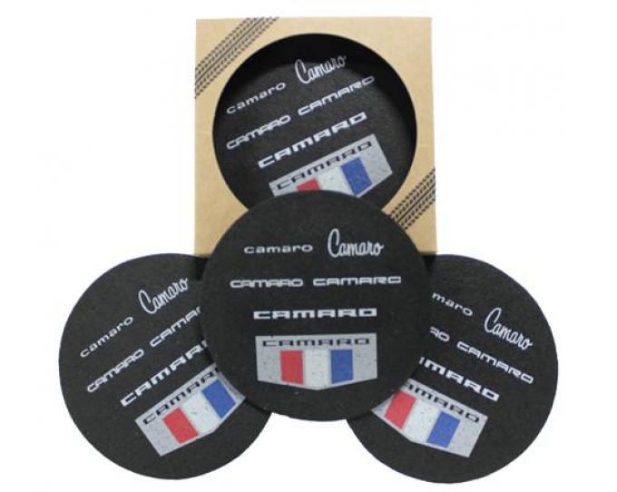 Camaro Generations Recycled Rubber Tire 4 Pack Coaster Set