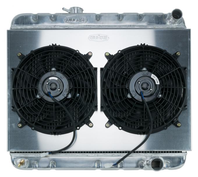 Cold Case Radiators 64-65 GTO w/ AC MT Aluminum Performance Radiator and Dual Fan Kit GPG22K