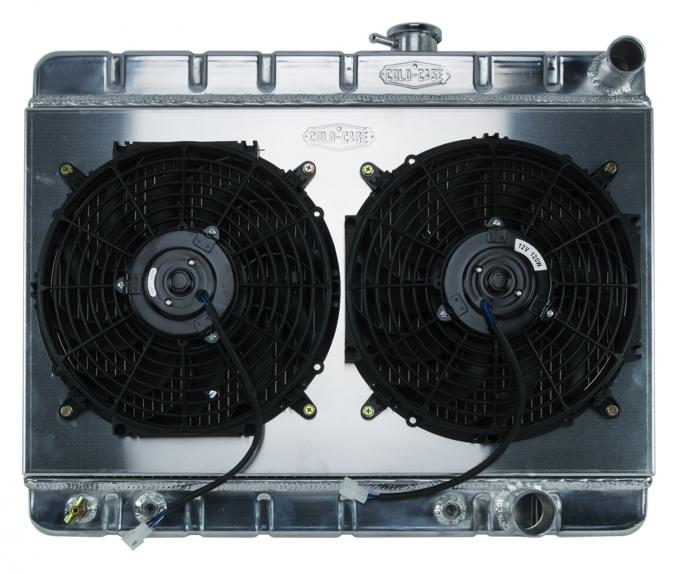 Cold Case Radiators 65 GTO Tri-Power Aluminum Radiator And 12 Inch Dual Fan Kit W/O AC AT GPG19AK