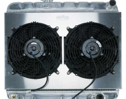 Cold Case Radiators 64-65 GTO w/ AC MT Aluminum Performance Radiator and Dual Fan Kit GPG22K