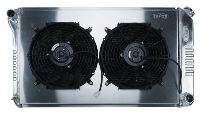 Cold Case Radiators 68-72 A-Body Aluminum Radiator Manual Transmission Dual 12 Inch W/ 12 Inch Fan Kit GMA42K