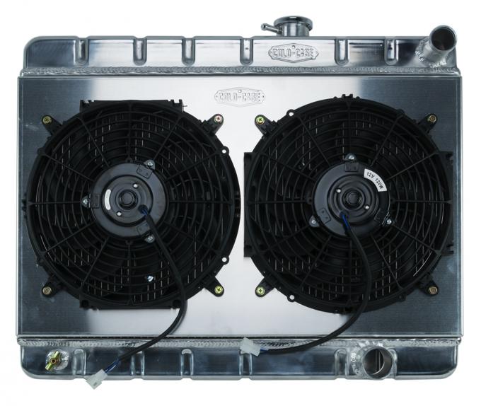 Cold Case Radiators 65 GTO Tri-Power Aluminum Radiator And 12 Inch Dual Fan Kit W/O AC MT GPG19K