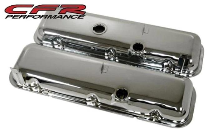 CFR Performance Steel Valve Covers Fits 1965-72 Chevy Big Block 396 427 454 Short HZ-9503
