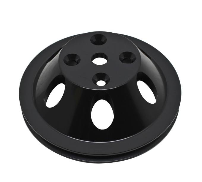 CFR Performance 1969-85 Chevy Small Block Machined Aluminum Water Pump Pulley - 1 Groove (Long) HZ-9482
