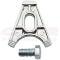 CFR Performance 1955-2027 Chevrolet Steel Chevy V8 OEM Style Distributor Hold Down Clamp W/ Bolt - Chrome HZ-1094-C
