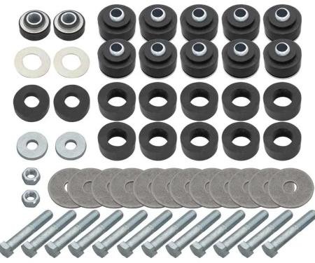 AMD Body & Radiator Support Bushing Set w/ Hardware, 64-67 Chevelle Cutlass Coupe; El Camino P-SB514K