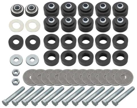 AMD Body & Radiator Support Bushing Set w/ Hardware, 64-67 Chevelle Cutlass Coupe; El Camino P-SB514K