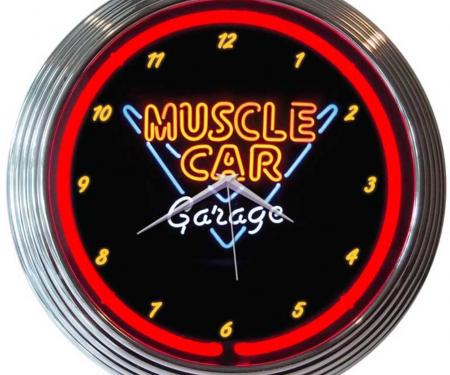 Neonetics Neon Clocks, Muscle Car Garage Neon Clock