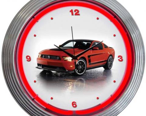Neonetics Neon Clocks, Ford Mustang Boss 302 Neon Clock