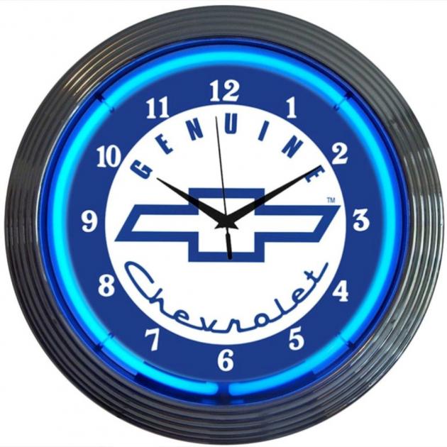 Neonetics Neon Clocks, Gm Genuine Chevy Neon Clock | Chevelle Depot