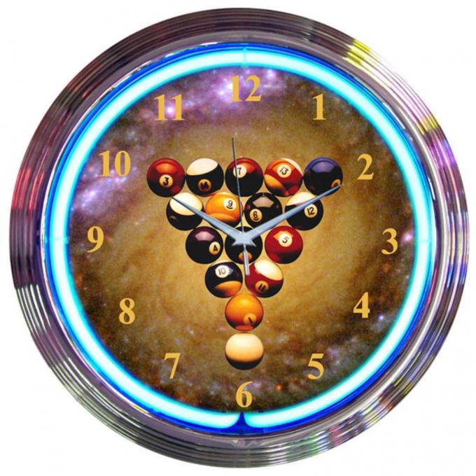 Neonetics Neon Clocks, Billiards Spaceballs Neon Clock