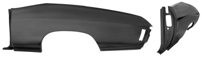 RestoParts Quarter Panel, 70-72 Chevelle, Convertible, Complete, Left Hand KM02008-LH