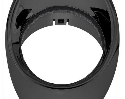 RestoParts Dash Vent Bezel, 66-67 Chevelle / El Camino, Black, Right Hand CH24393-RH