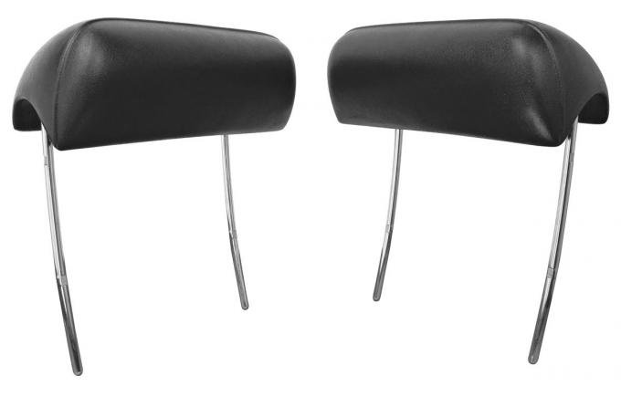 RestoParts Headrest, 1970-72 GM A Body, Bucket, Black CH20008