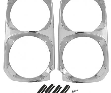 RestoParts Headlamp Bezels, 1966-67 GTO G201150