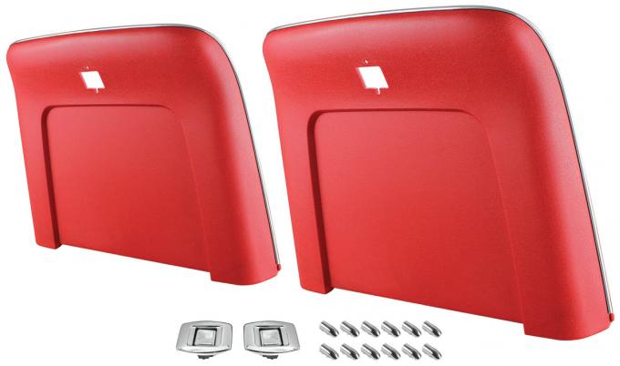 RestoParts Seatback, 1969-72 GM A Body, Bucket, Kit, Red C982RD