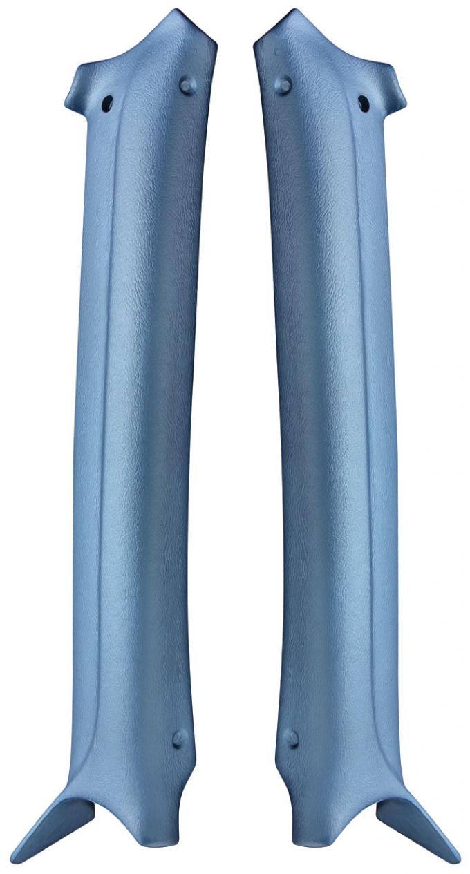 RestoParts Pillar Pads, Interior, Molded 1968-69 A-Body Wagon, Medium Blue PXM1510MB
