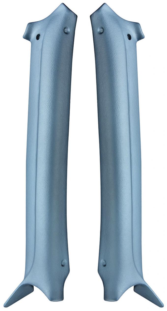 RestoParts Pillar Pads, Interior, Molded 1968-69 A-Body Wagon, Light Blue PXM1510LB