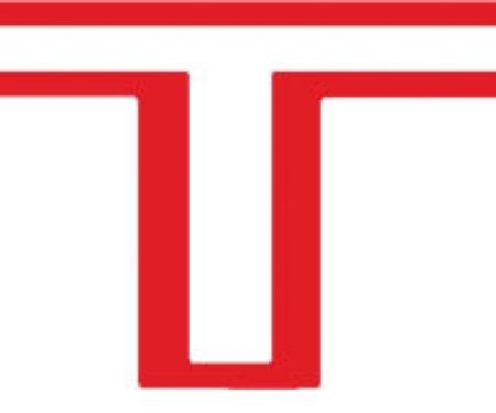 RestoParts Decal, 70-73 GTO, Trunk Lid, GTO, Red DT00343
