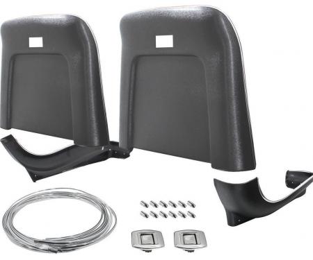 RestoParts Seatback/Base Kit, 1969-70 A-Body, Strato Bench, Black C988BK