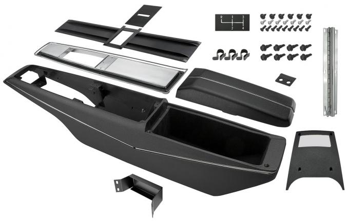 RestoParts Console, KIT, 1969 Chevelle/El Camino, 4 Speed, Unassembled C6872EUNAS