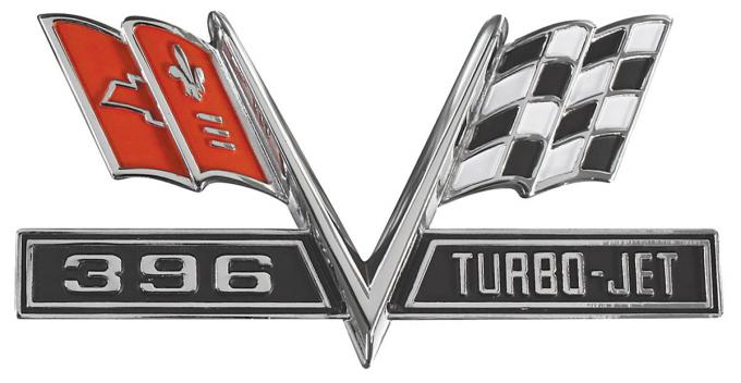 RestoParts Emblem, Fender, 1965-67 Chevelle/El Camino, 396 Turbo-Jet CHV4220