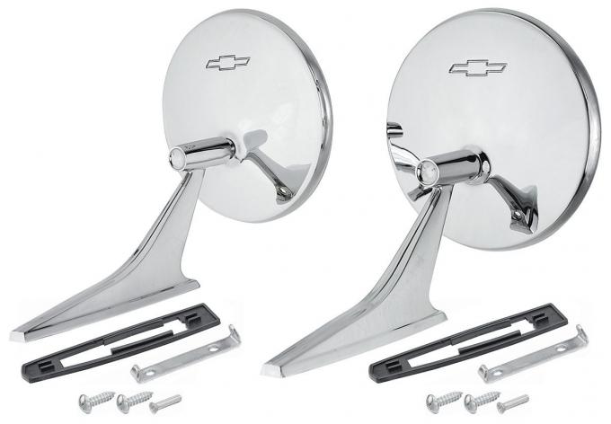 RestoParts Mirror, Outside 1966-68 Chevelle/El Camino Bowtie Pair PR01610-PR