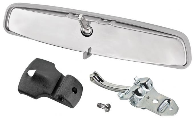 RestoParts Mirror Kit, 1968-70 A-Body, Coupe, 11-1/2" Day & Night w/Lever, Gray Surround CH33193GY