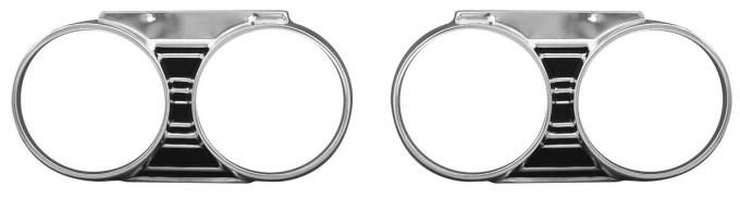 RestoParts Headlamp Bezels, 1967 Chevelle/El Camino, Pair 9567CHB