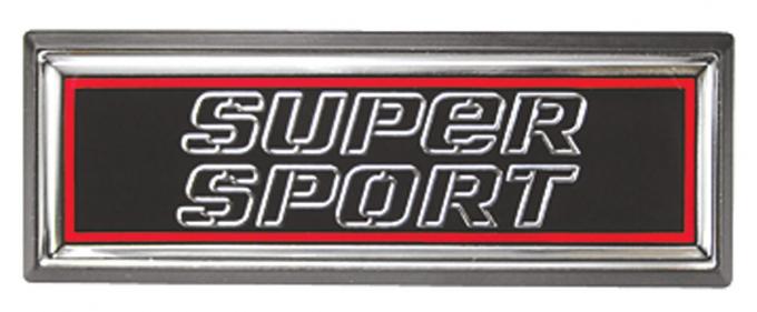 RestoParts Nameplate, Dash, 1981-87 "Super Sport" KM00299