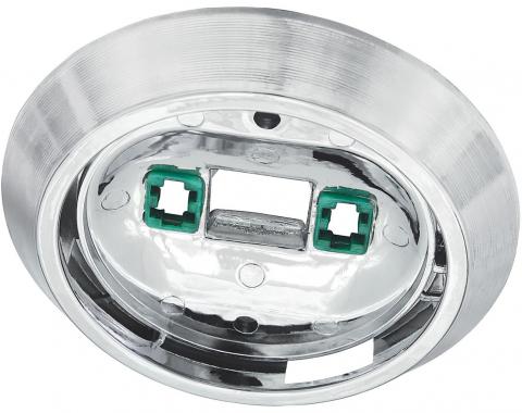 RestoParts Base, Dome Light, 1971-77 Chevelle/1969-77 BOP/1978-88 Malibu/Monte Carlo, Chrom PZ00023