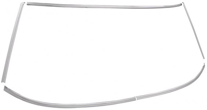RestoParts Window Reveal Molding Set, Front, 1965-68 Pontiac Fullsize, 2 Dr Hardtop GBC3010