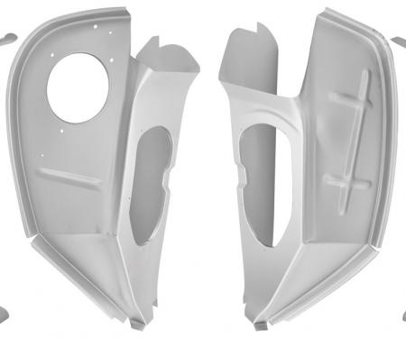 RestoParts Vent Panel, Front Lower Cowl, 1968-72 A-Body, Pair CH27866-PR