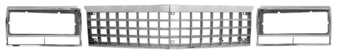 RestoParts Grille/Headlamp Bezel Kit, 1982-87 El Camino/1982-83 Malibu 99L006