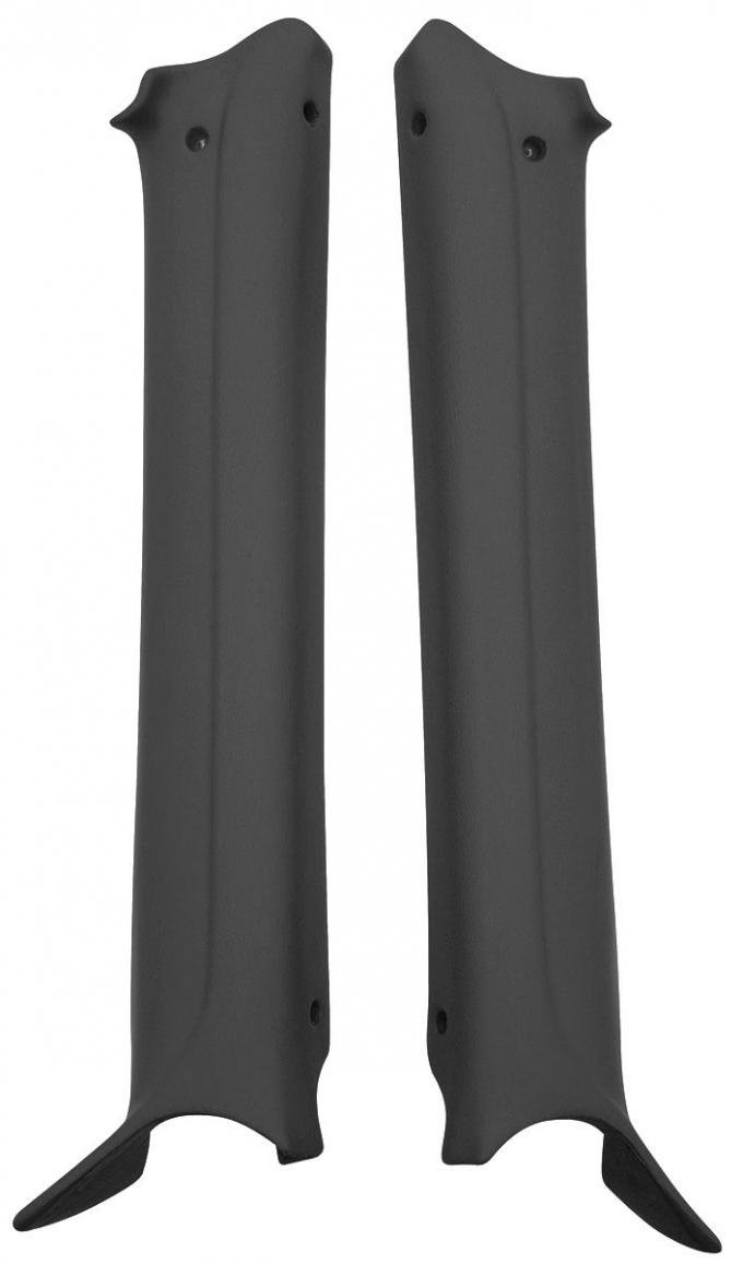 RestoParts Pillar Pads, Interior, Molded, 1968-69 A-Body (El Camino & Sedans w/Pillar Post), Black PXM1505BK