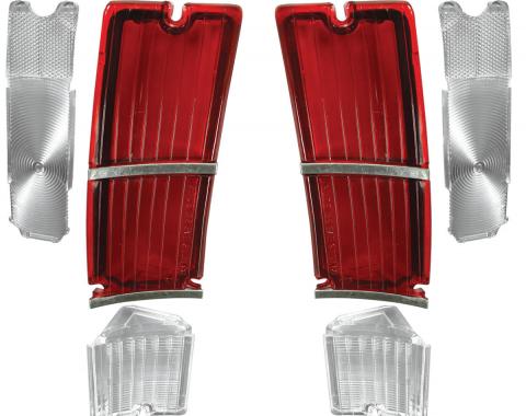 RestoParts Lens Kit, Tail Light, 1966 El Camino 566825