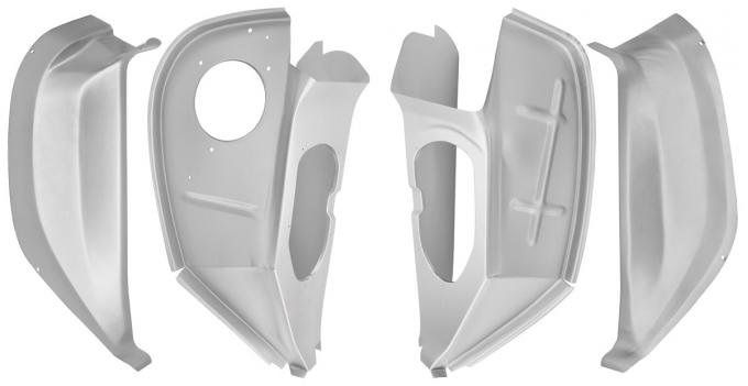 RestoParts Vent Panel, Front Lower Cowl, 1968-72 A-Body, Pair CH27866-PR