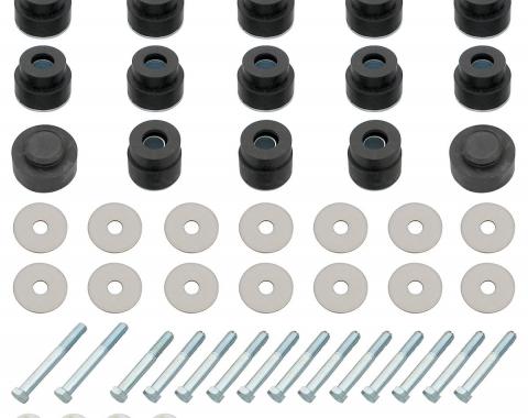 RestoParts Bushing Kit, Body, 1968-72 CH/CUT/SL Convertible, 30 Bushings w/Hardware SB517K