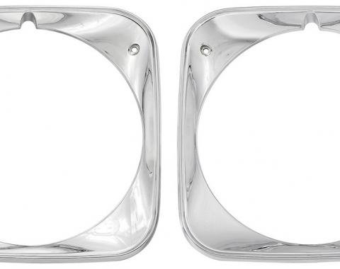 RestoParts Headlamp Bezels, 1971 Chevelle/El Camino HLB7101
