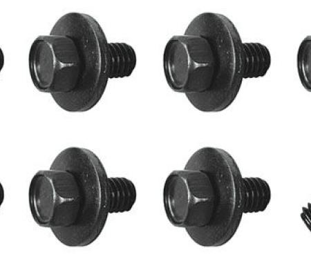 RestoParts Hood Hinge Bolt, 1964-72 GM "A" Body/Riviera/1967-76 Bonn/Cat/GP, 8 Pc Set CH2155