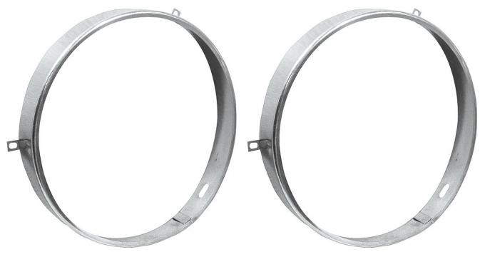 RestoParts Retaining Ring, Headlamp, 1971-72 A-Body, Pair CH24404-PR